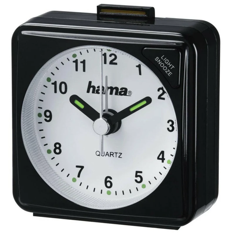 Hama A50 analoger Reisewecker mit Speed-Alarm und Licht