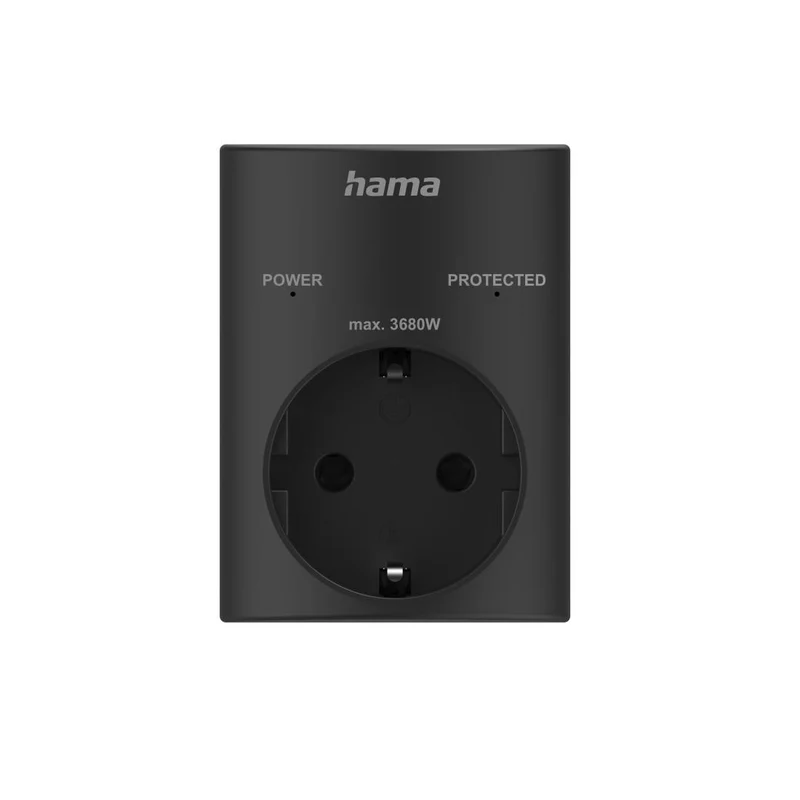 Hama Steckdosenadapter, Schutzkontakt, Überspannungsschutz