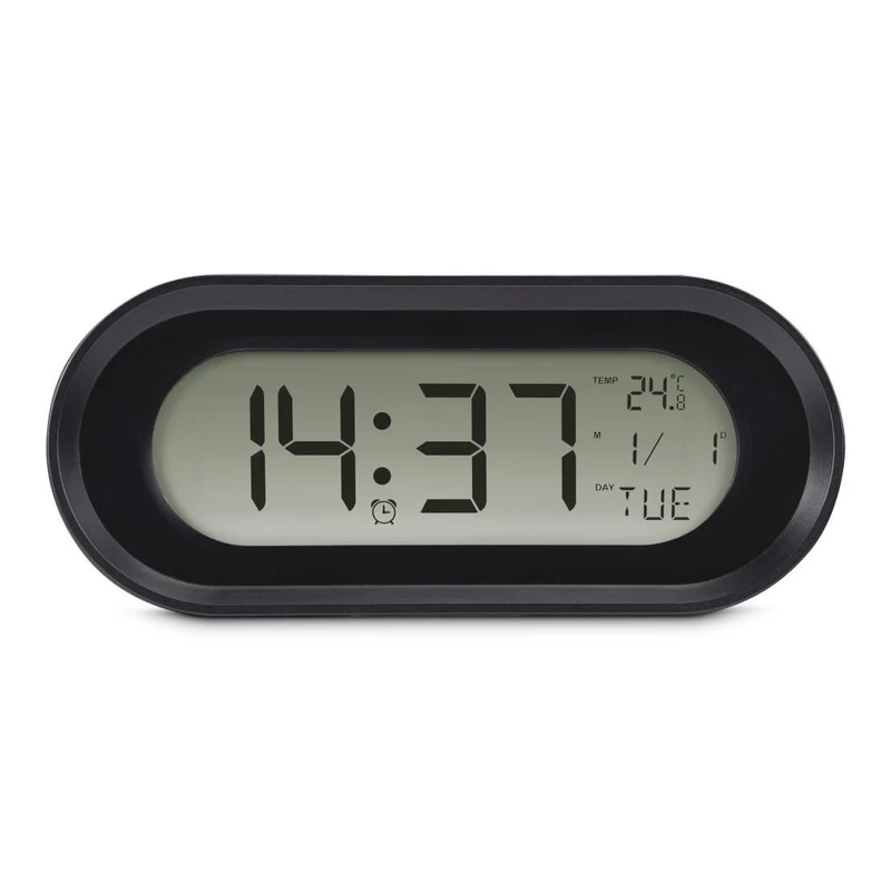 Hama Samos Digitaler Wecker LCD, Schwarz, Geburtstag