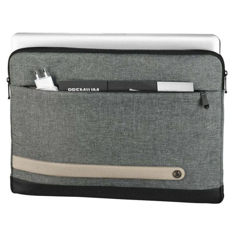 Hama Terra Notebooktasche Grau 15,6" Recyceltes Polyester