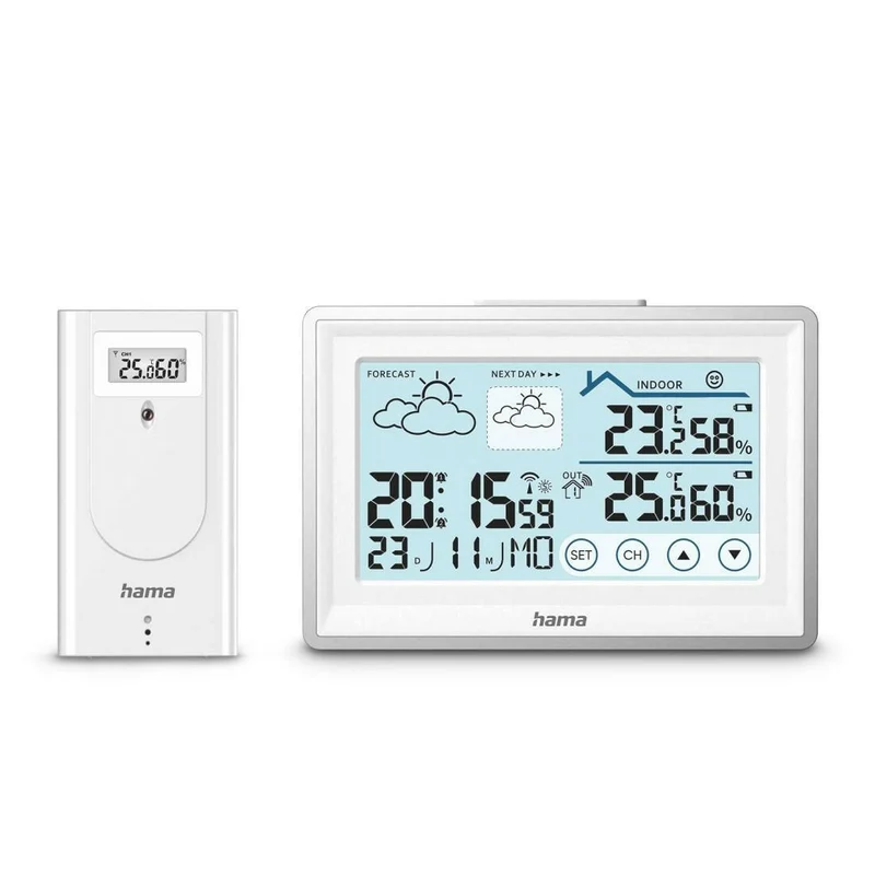 Hama Wetterstation Bahamas Funk Außen Sonde Radio Rev Klima