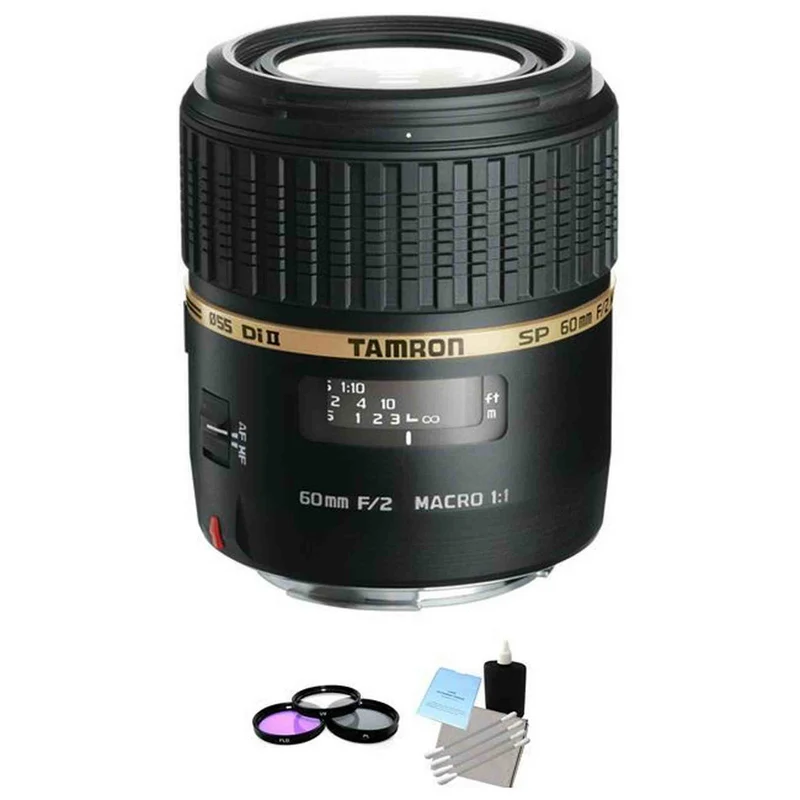 Tamron AF60mm f/2 DI II LD (IF) 1:1 Lens for Sony + UV Kit & Cleaning Kit