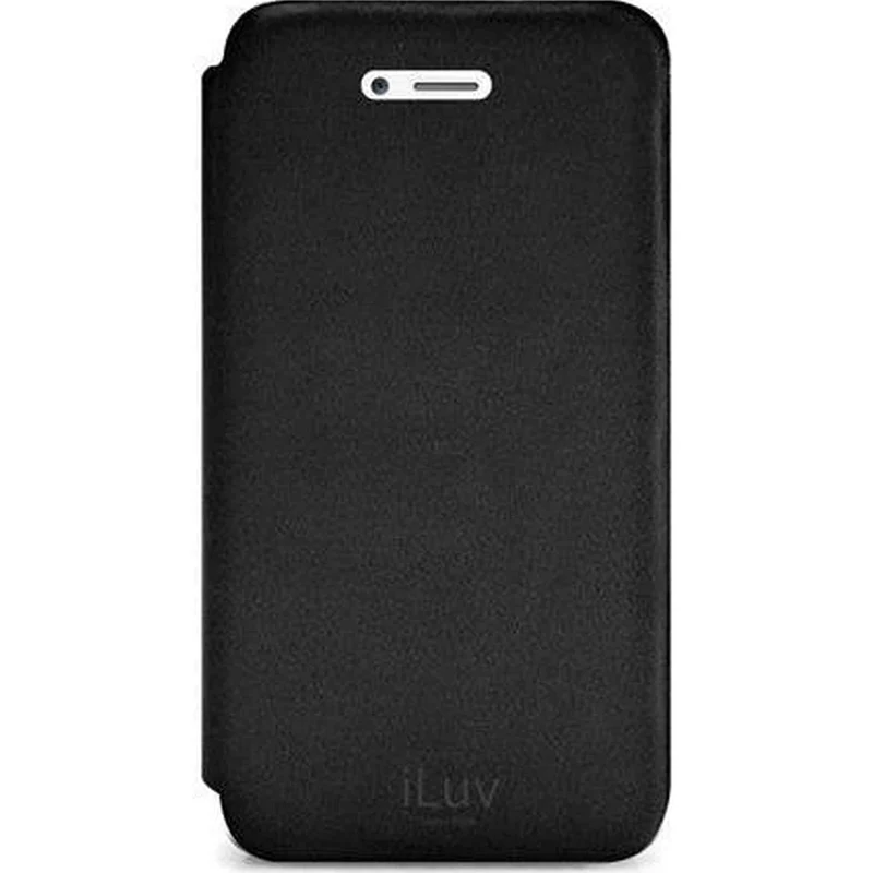 iLuv ICA7J346BLK Pocket Agent Premium Appointed Leather for Apple iPhone 5 - 1 Pack - Retail Packaging - Black