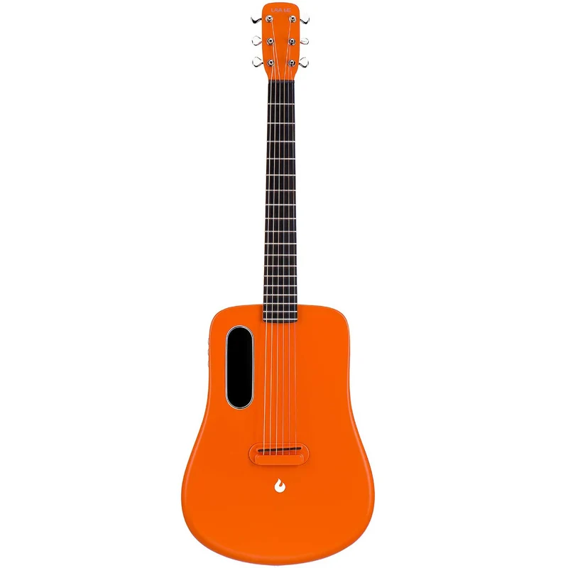 LAVA ME 2 36 inch Carbon Fiber Guitar with effects Acoustic Electric Guitar with Picks Hard Case (Freeboost-Orange)