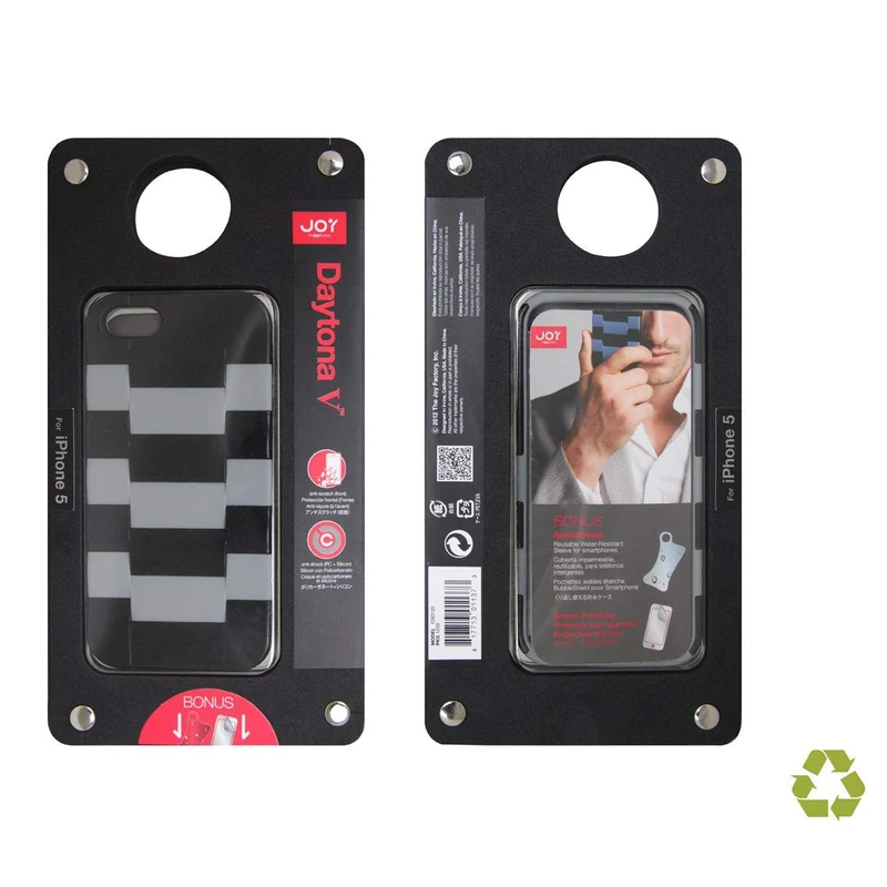 The Joy Factory Daytona V - Watchband Textured Case for iPhone5/5S, CSD124 (Gray)