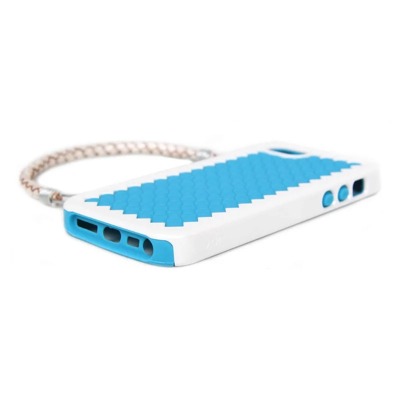 The Joy Factory New York Woven Handbag Case with Handle for iPhone5/5S, CSD122- 1 Pack - Retail Packaging - Turquoise