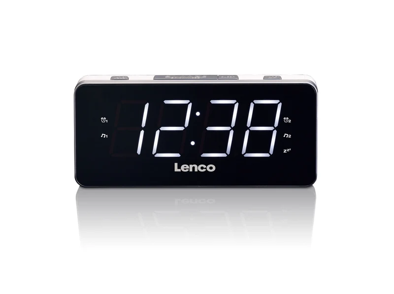 Lenco CR-18 Radiowecker 1,8" (4,6 cm) dimmbar, 2 Weckzeiten