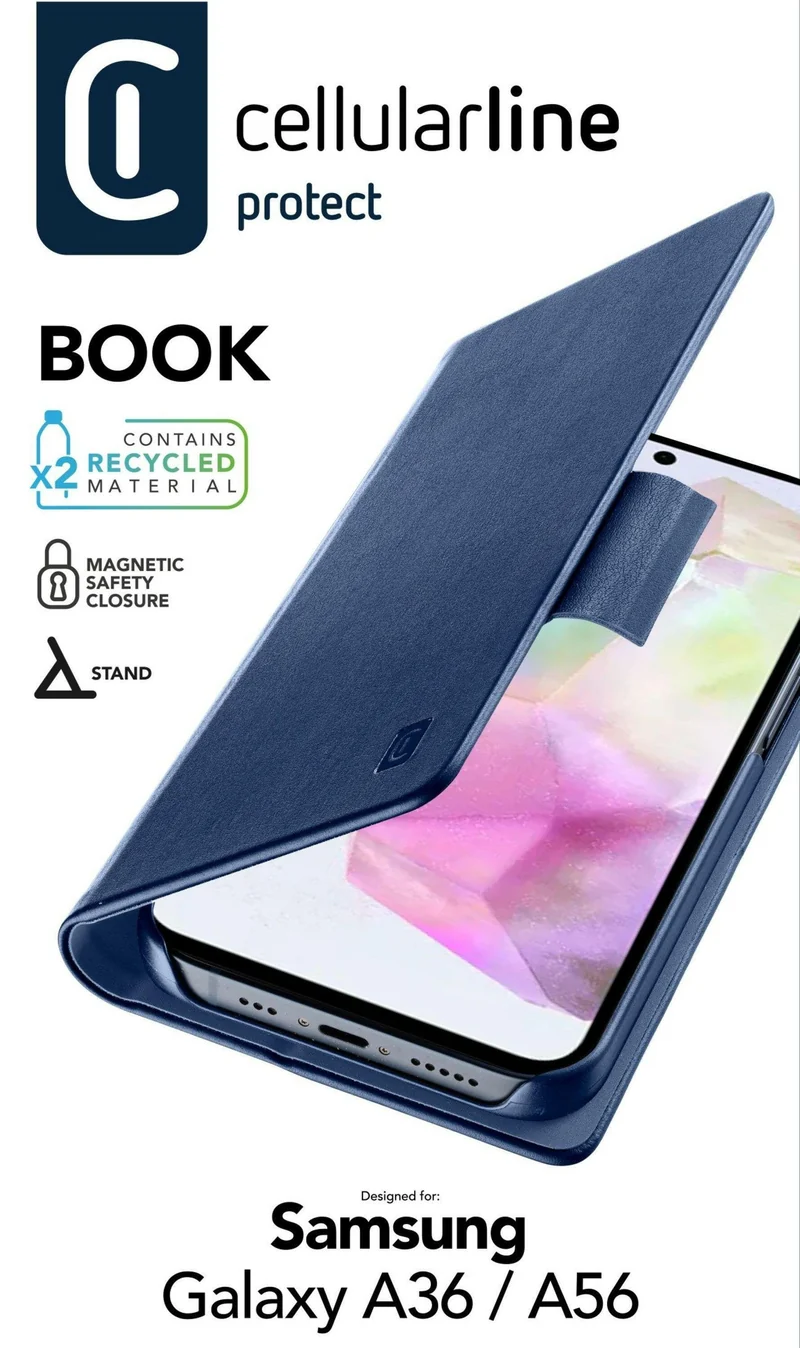 Cellularline Book Case blau für Samsung A36/A56 5G