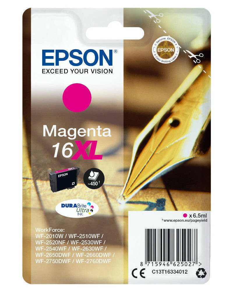 Epson 16XL Original Tintenpatrone magenta C13T16334012
