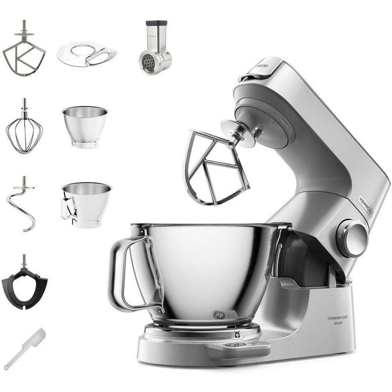Kenwood KVC85.314SI Titanium Chef Baker Küchenmaschine 1200W