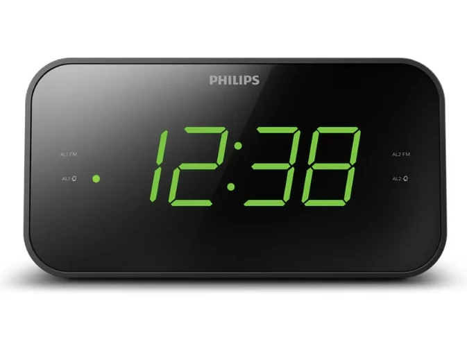Philips TAR3306 Radiowecker mit großem Display & Doppelalarm