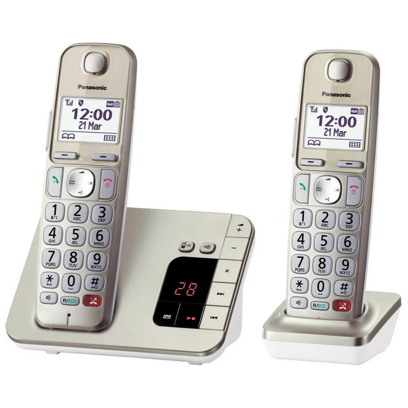 Panasonic KX-TGE262GN Schnurlostelefon mit Anrufbeantworter