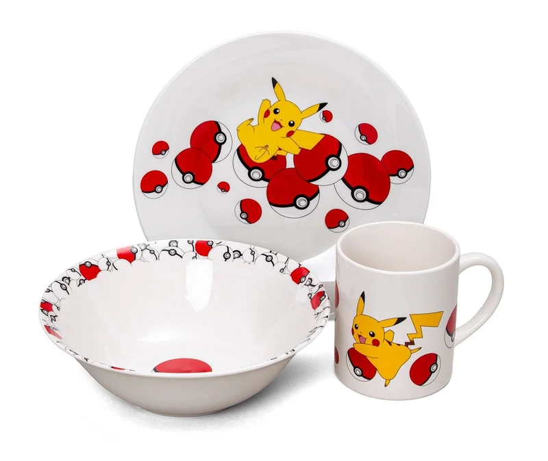 Pokémon Pikachu 1 Frühstücksset, 3-teilig