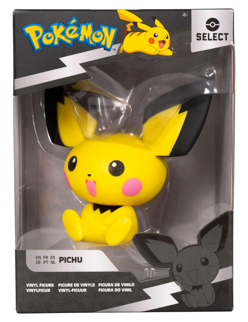 Pokémon Pichu Vinyl Figure, 10cm - Offizielle Sammelfigur