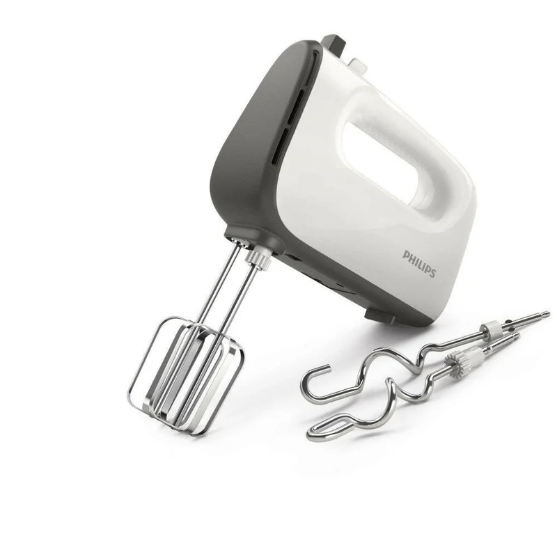 Versuni Philips Handmixer – 450W, 5 Stufen, Turbo, grau