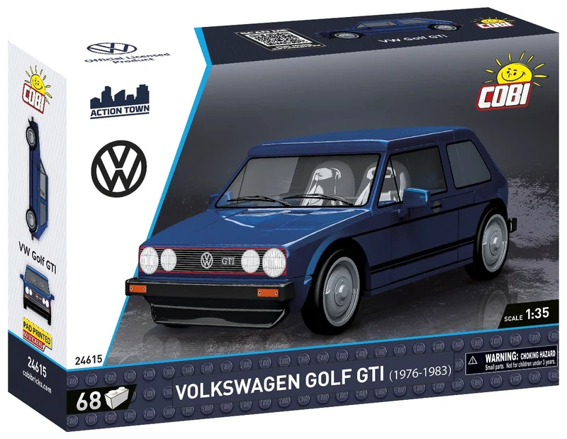 COBI Volkswagen Golf GTI (1976) Bauset, Blue, 68 Teile