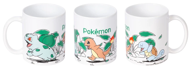 Pokémon Starter Tasse Keramik 325ml Bisasam Glumanda Schiggy