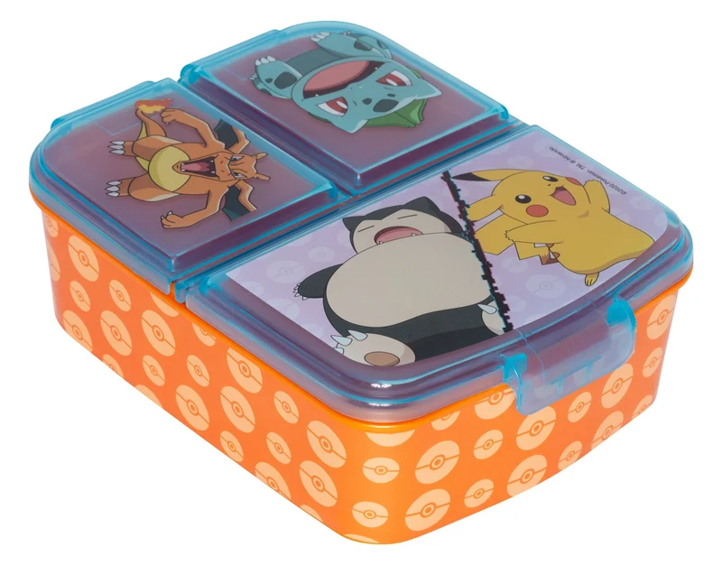 Stor Pokémon Brotdose mit mehreren Fächern, BPA-frei