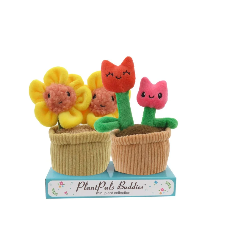 Plantset Tulpe & Goldtaler Plüschtier 15 cm Kordtopf