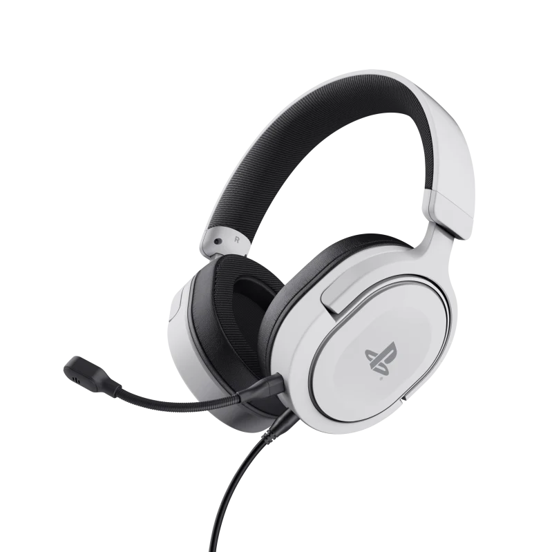 Trust GXT 498W Forta Headset PS5 Over-Ear Weiß Mikrofon