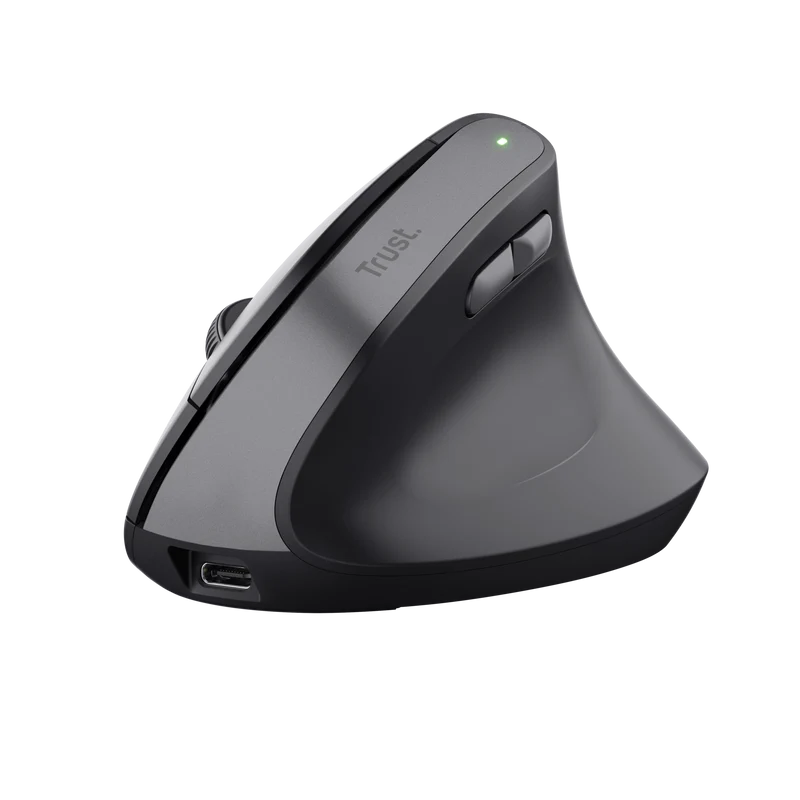 Trust Bayo II Optico kabellose ergonomische Maus, Schwarz