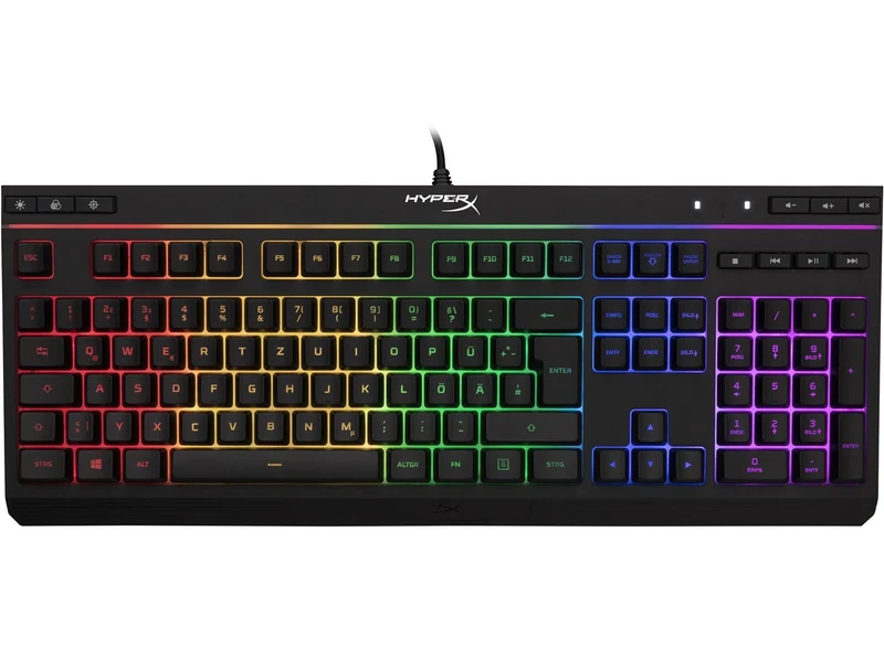 HyperX Alloy Core RGB Membran-Gaming-Tastatur QWERTZ schwarz