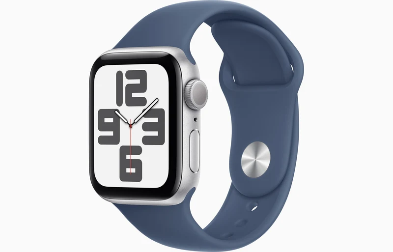Apple Watch SE (2. Gen.) Smartwatch GPS 44 mm Silber Denim