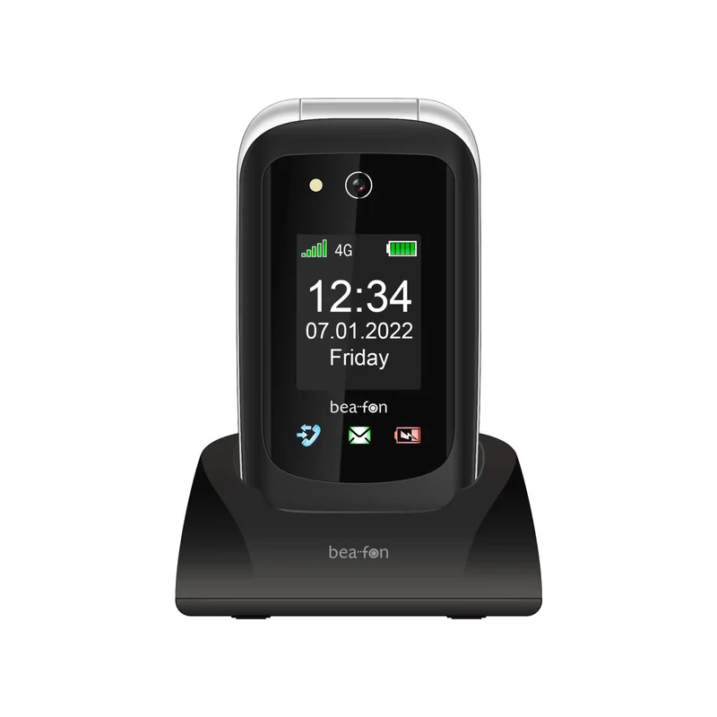 Beafon SL720i 4G Schwarz Klapphandy Senioren SOS