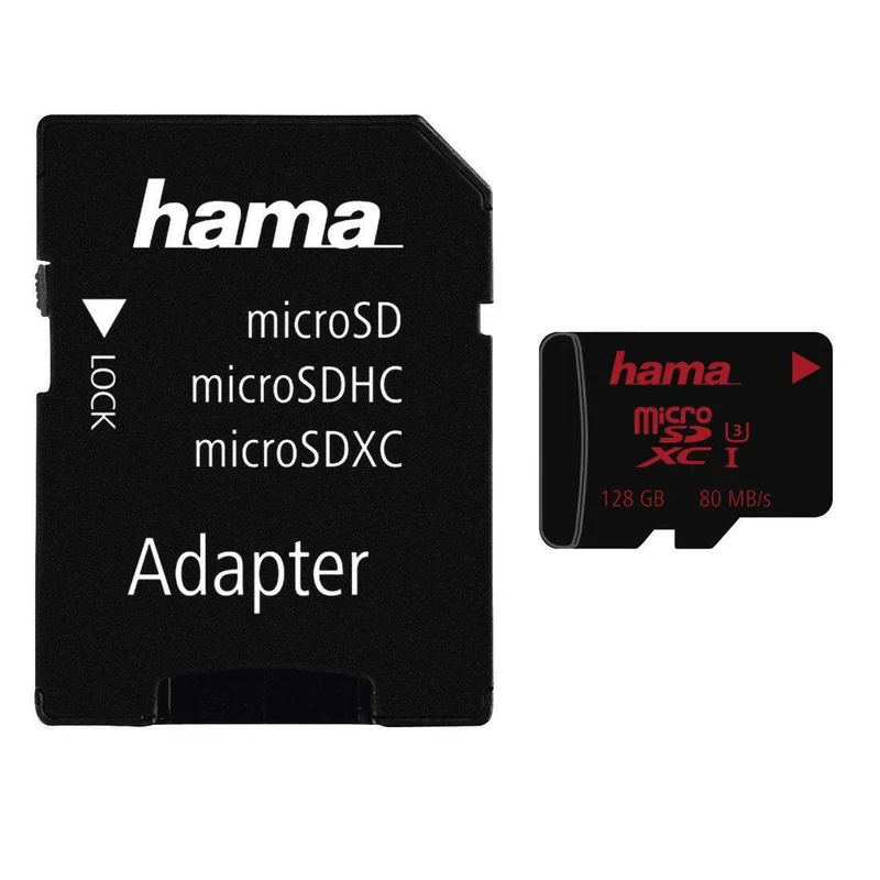 Hama microSDXC 128GB UHS-I 80MB/s mit SD-Adapter
