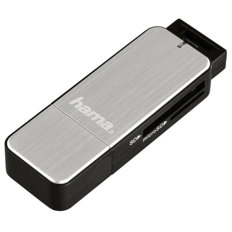Hama USB 3.0 Kartenleser SD/microSD Silber
