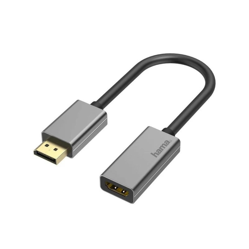 Hama DisplayPort auf HDMI Adapter 4K 60Hz Alu Video-Adapter