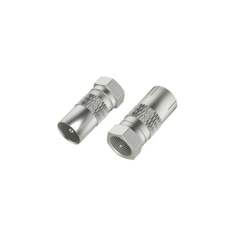 Hama SAT-Adapter-Set F-Stecker/Koax-Stecker/Kupplung, 2