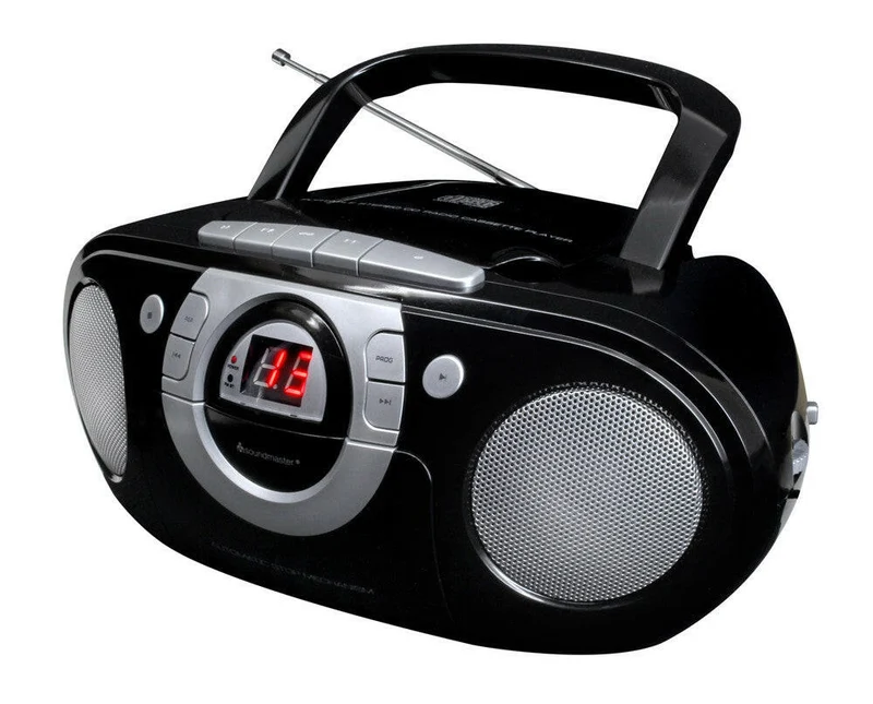 Soundmaster SCD5100SW Radiorekorder mit CD-Player schwarz