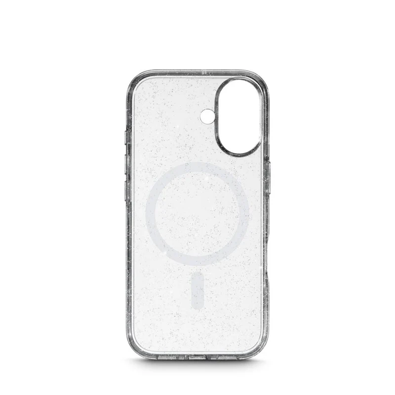 HAMA Mag Glitter Handyhülle iPhone 17 Transparent MagSafe