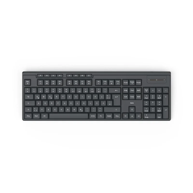 Hama WK-200 Funktastatur kabellos, Batterie, QWERTZ