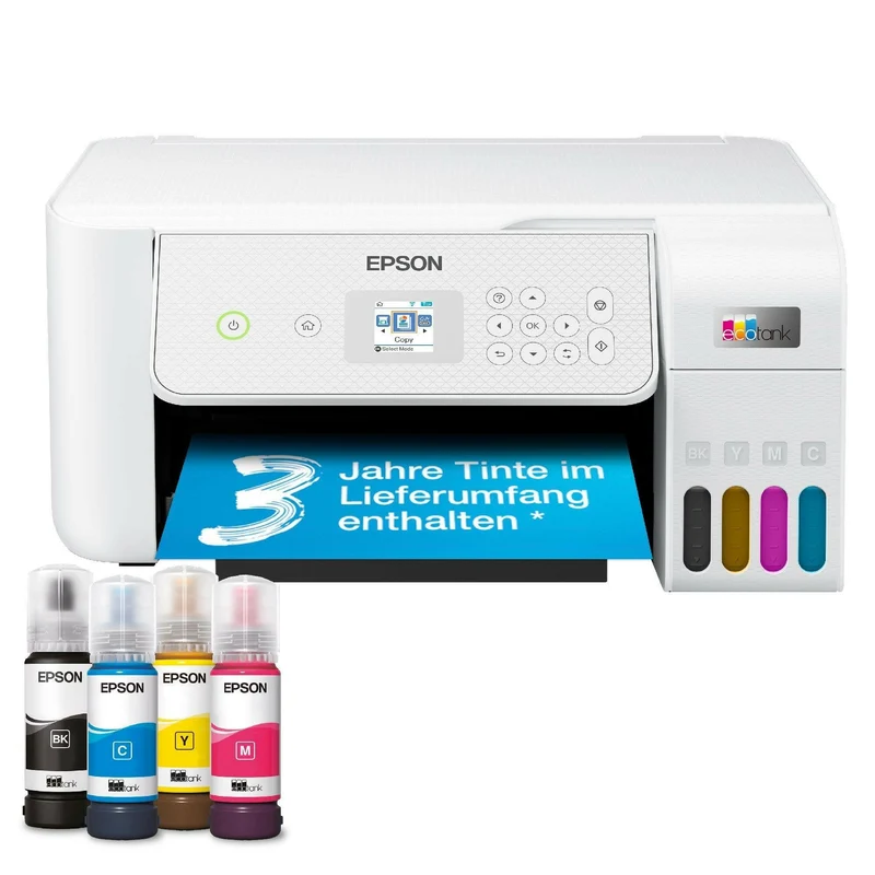 Epson EcoTank ET-2876 Drucker | Wi-Fi | Tintenvorrat 3 Jahre