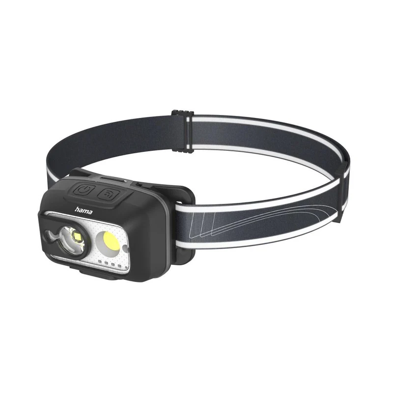 HAMA HL500-C LED-Stirnlampe Kopflampe, mit Akku, 4 Modi