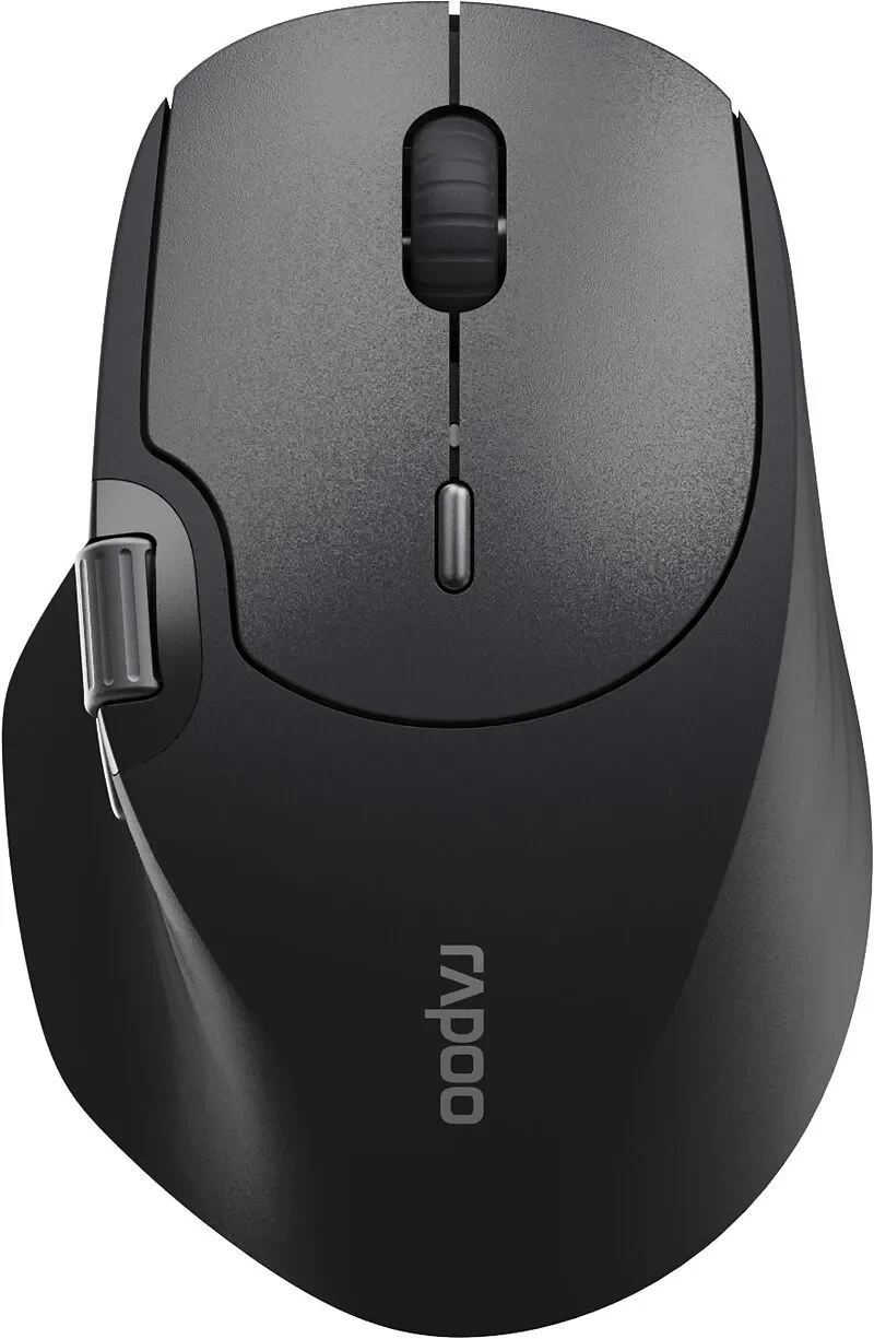 Rapoo MT560 Maus kabellos 4000 DPI Akku ergonomisch schwarz
