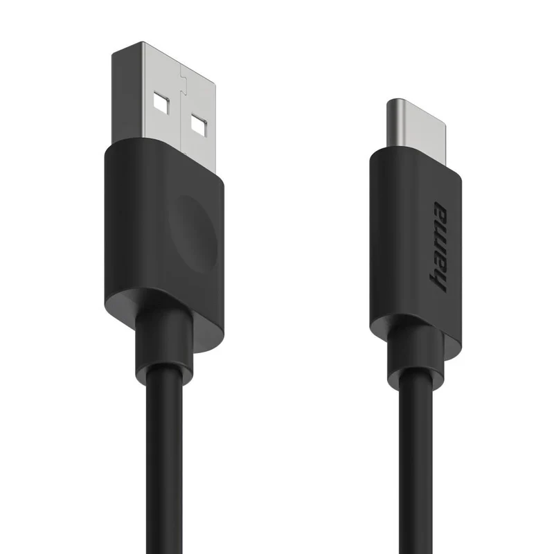 Hama 00086447 USB-A auf USB-C Kabel 1,2 m USB 2.0 Schwarz