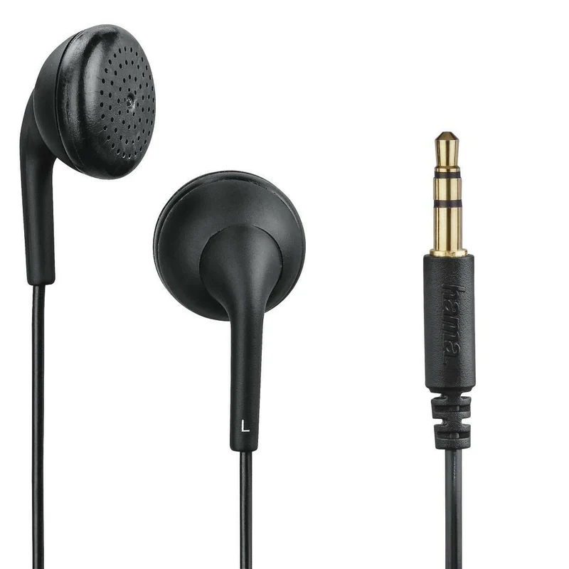 Hama Bubbly In-Ear Kopfhörer, schwarz, 3,5mm Klinkenstecker