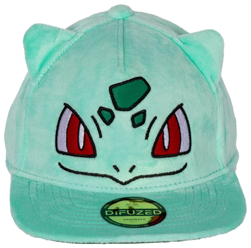 Difuzed Pokemon Bisasam Baseballkappe Unisex, Schwarz, L