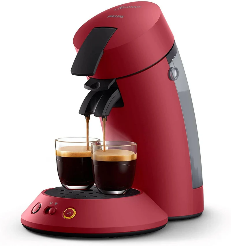 Philips Senseo CSA 210/90 Kaffeepadmaschine, Dunkelrot