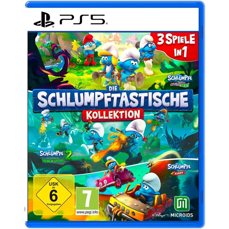 Die Schlumpftastische Kollektion - PS5 Spiel, 3 Spiele in 1