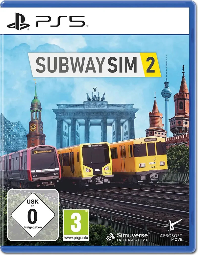 Aerosoft SubwaySim 2 für PS5 – U-Bahn-Simulation, 3 Linien