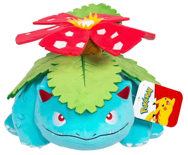 Pokémon Bisaflor Plüsch 30cm - Offizielles Kuscheltier