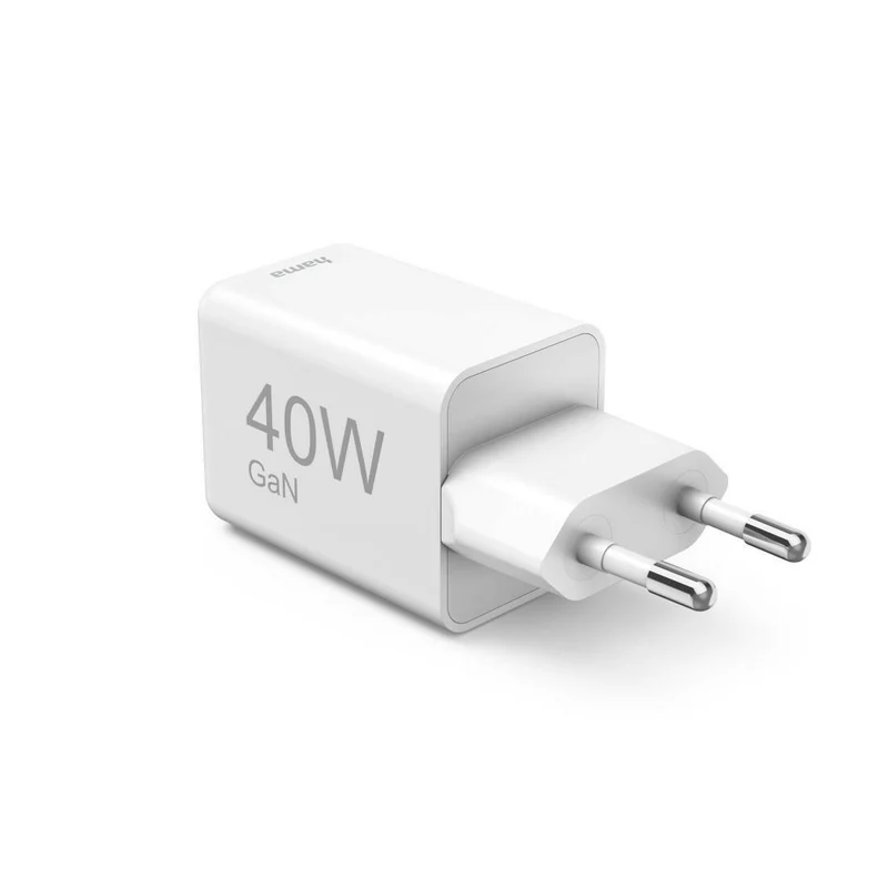 Hama Schnellladegerät 40W GaN 2x USB-C Super-Mini