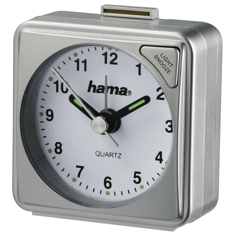 Hama A50 Reisewecker Silber inkl. Batterie - Analog mit