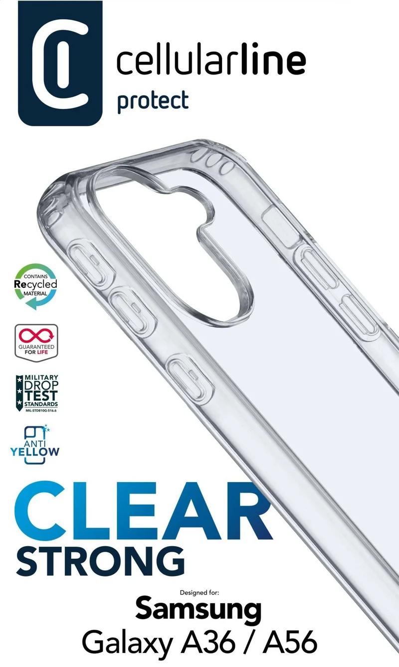 Cellularline Clear Strong Case für Samsung A36/A56 5G