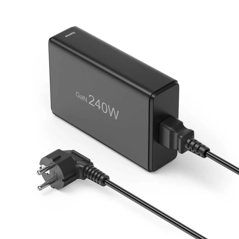 Hama 5-Fach USB-C Ladestation 240W, GaN Schnellladegerät