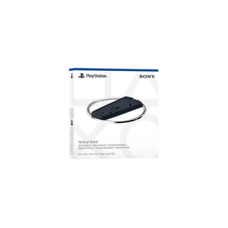 PlayStation 5 Slim Standfuß vertikal, elegant Schwarz-Chrom